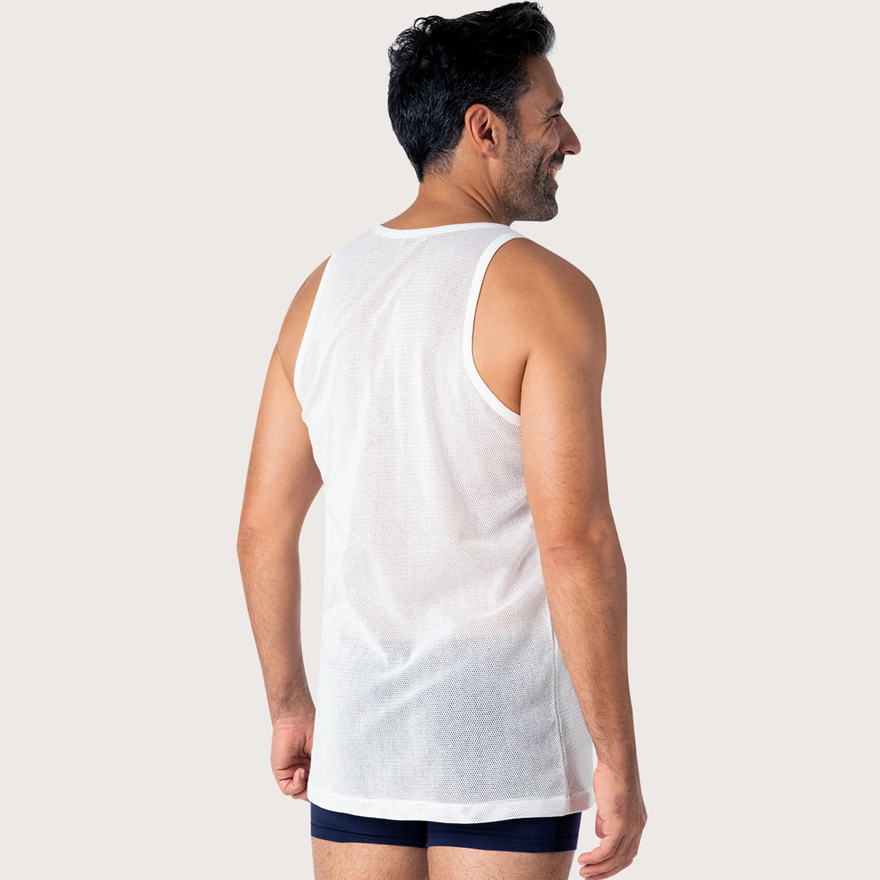 Débardeur homme maille aérée Pur Coton Eminence - Image 3