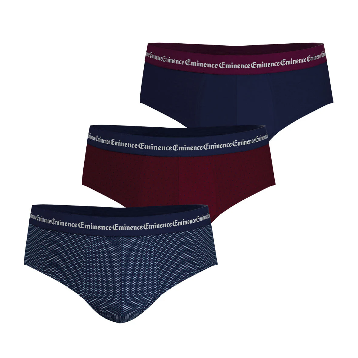 Lot de 3 slips homme Business Print Eminence