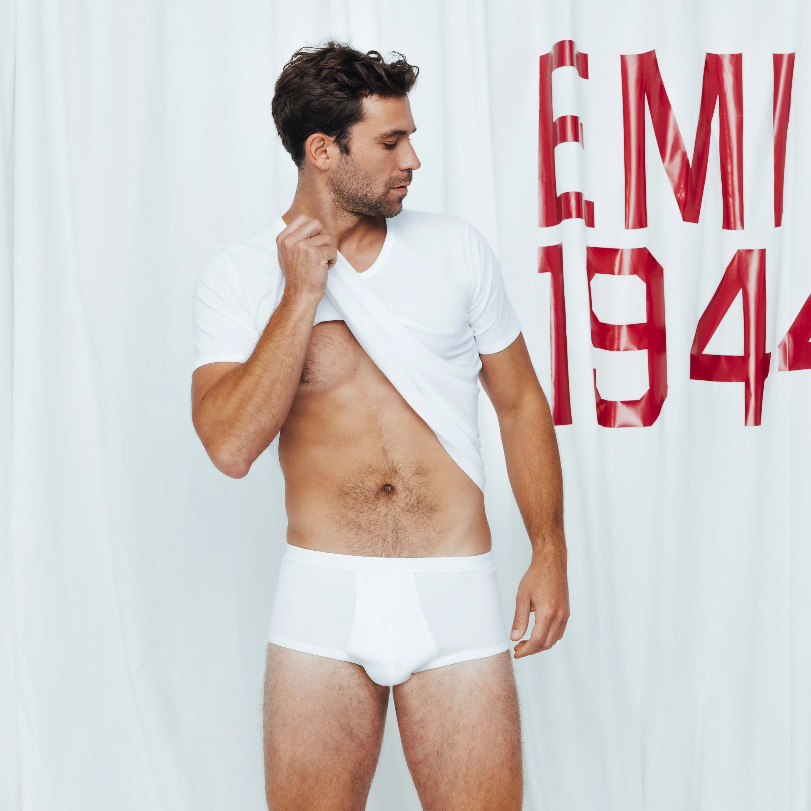 Slip taille haute ouvert homme Pur coton Premium Eminence - Image 6