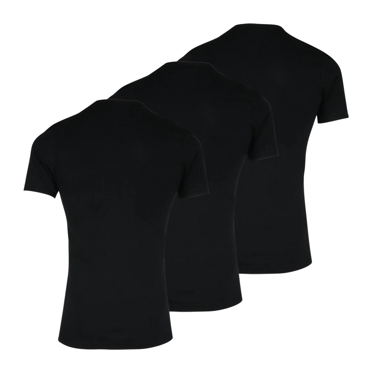 Lot de 3 tee-shirts col rond Pur coton Premium Eminence - Image 4