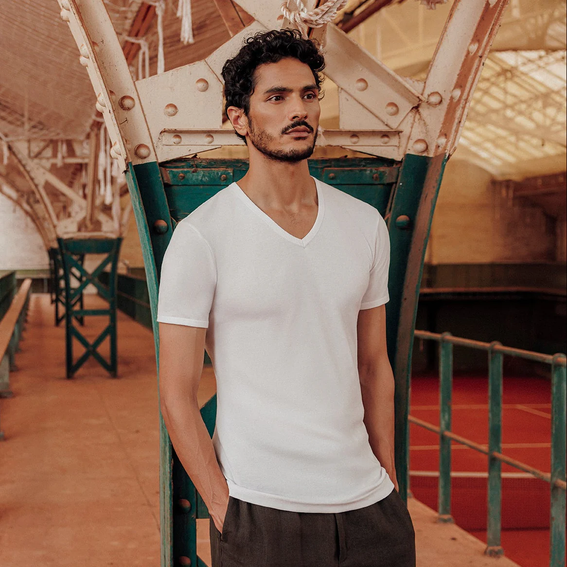 Lot de 3 tee-shirts col V Pur coton Premium Eminence - Image 4