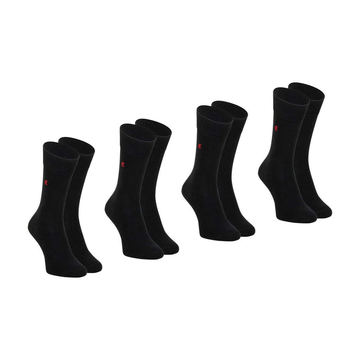 Lot de 4 paires de chaussettes mi-hautes homme Essentiels coton peigné Eminence - Image 3