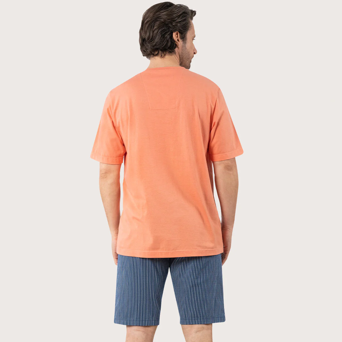 Pyjama court col V homme coton Bio Eminence - Image 3