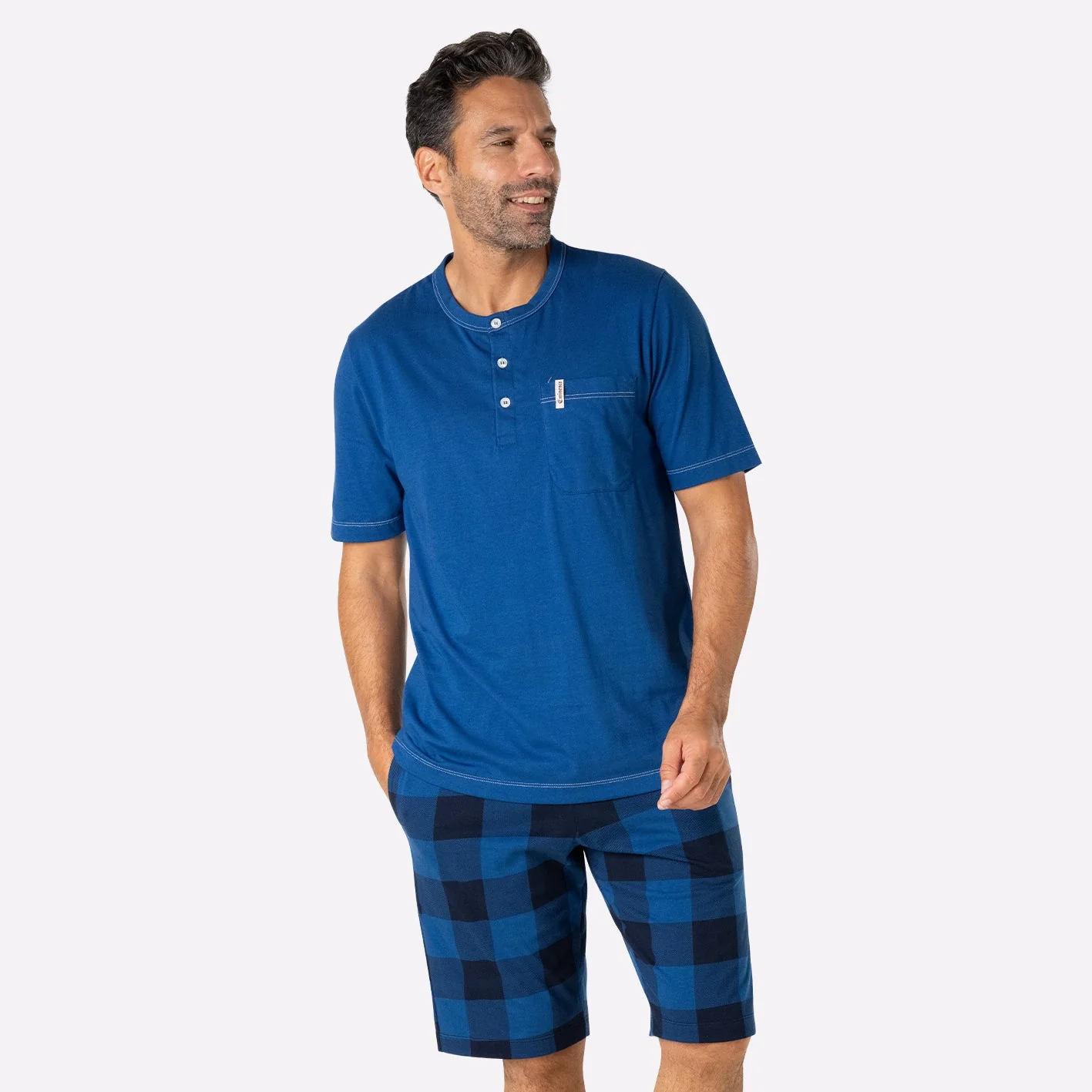 Pyjama court homme col T Camper Eminence