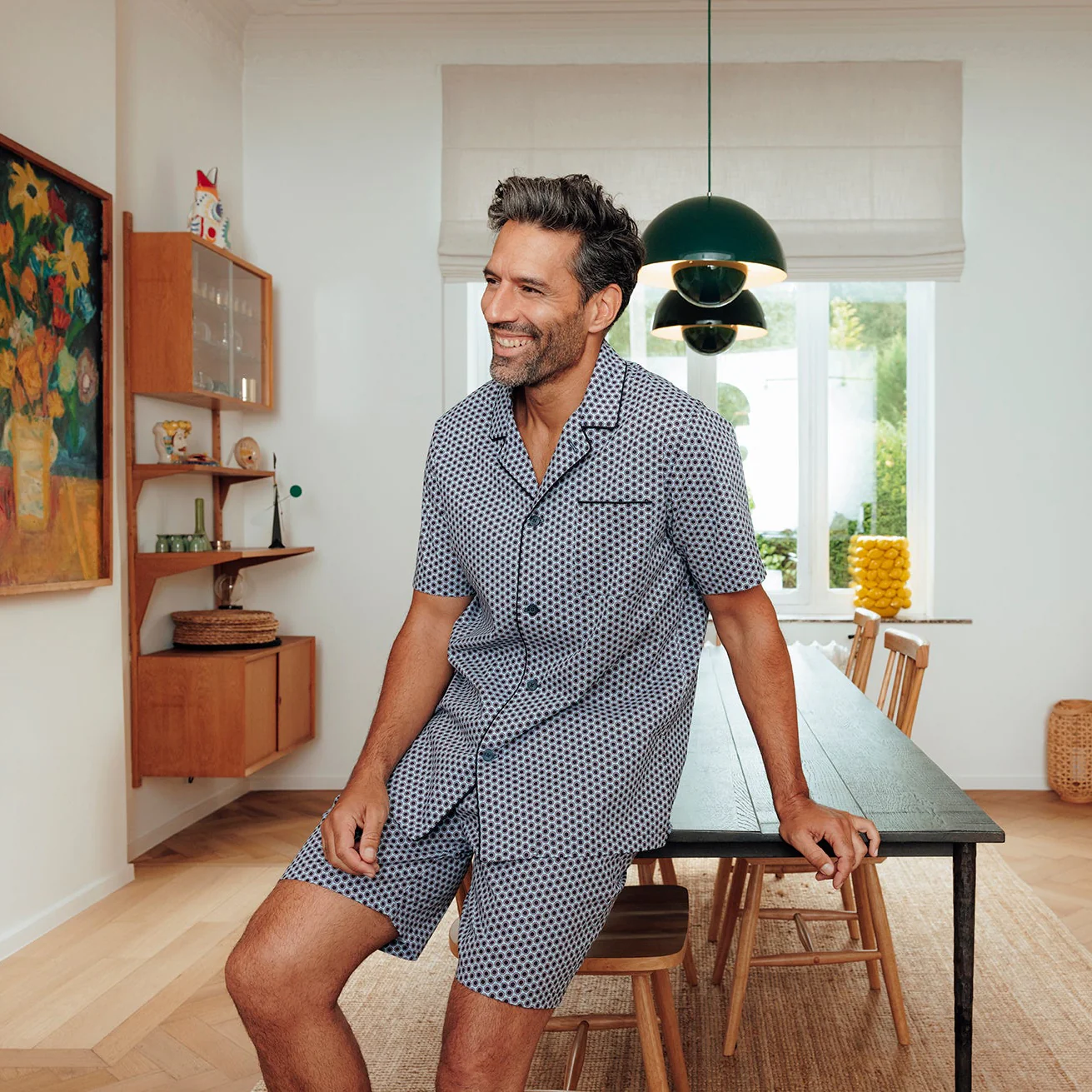 Pyjama court ouvert homme Popeline Eminence - Image 7