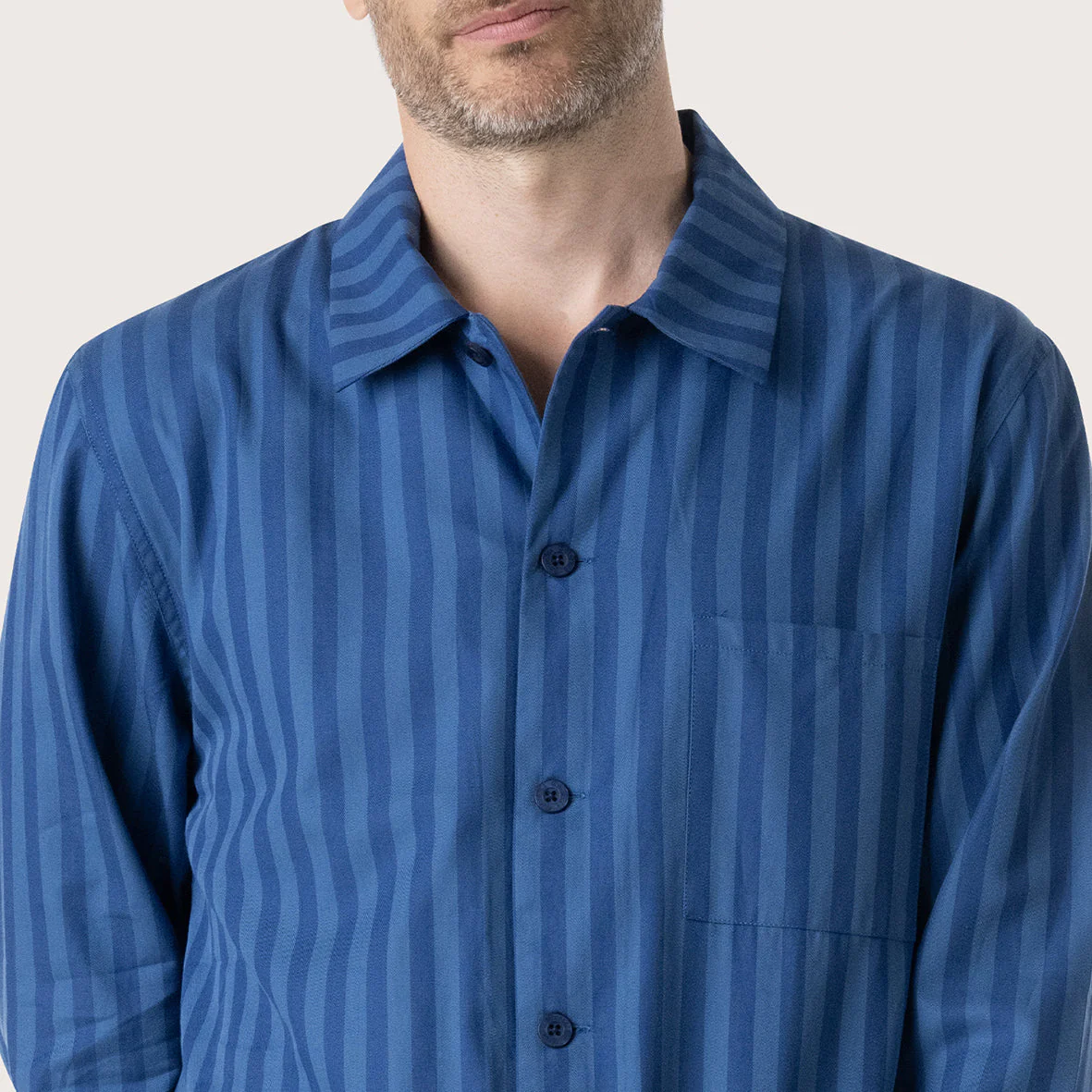 Pyjama long droit homme Popeline Eminence - Image 2