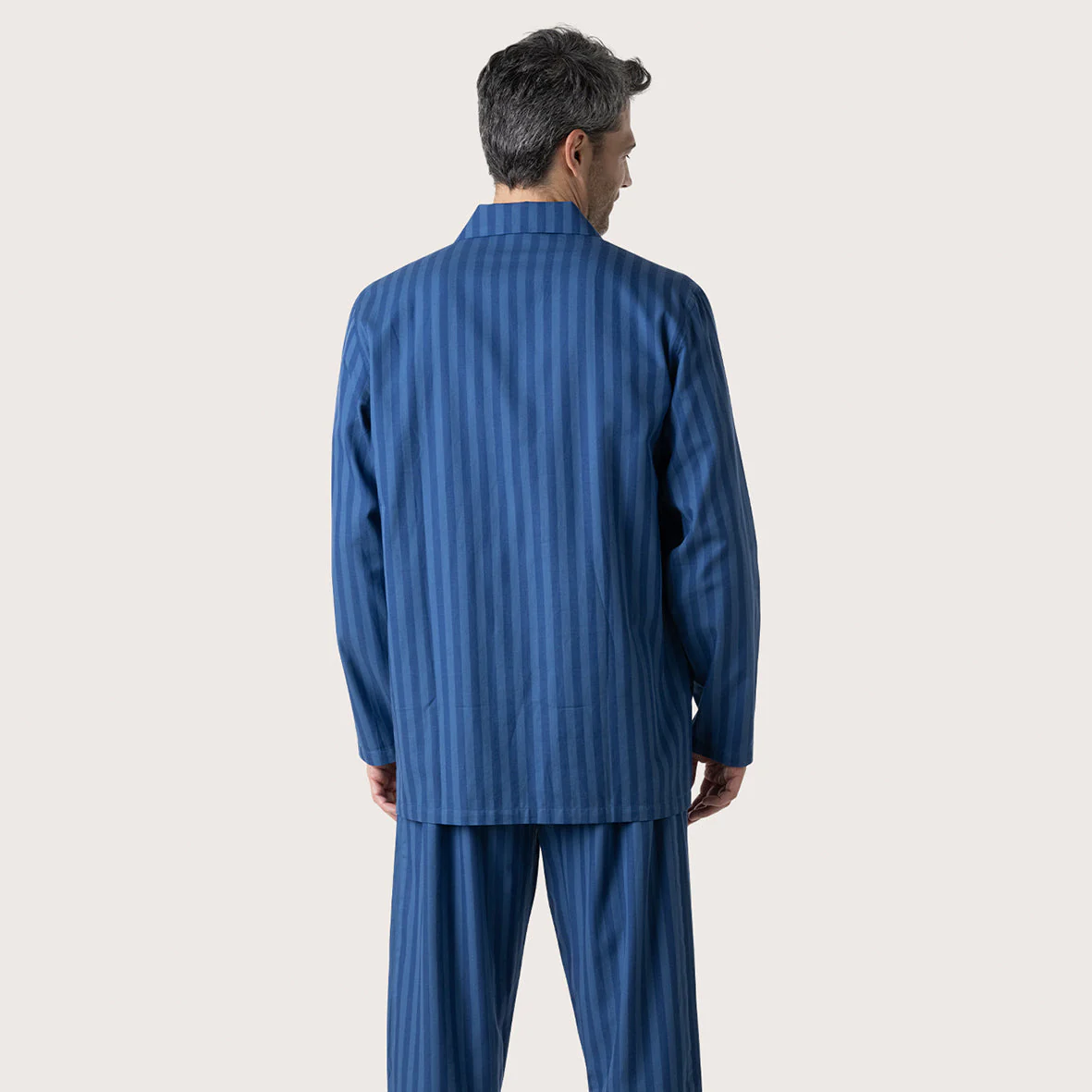 Pyjama long droit homme Popeline Eminence - Image 4