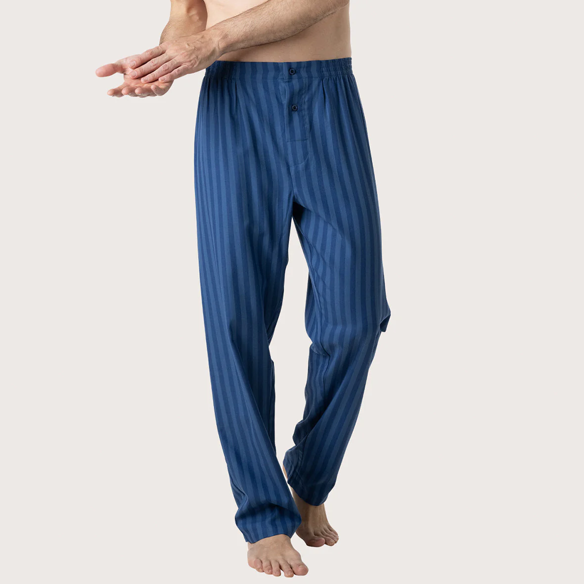 Pyjama long droit homme Popeline Eminence - Image 5