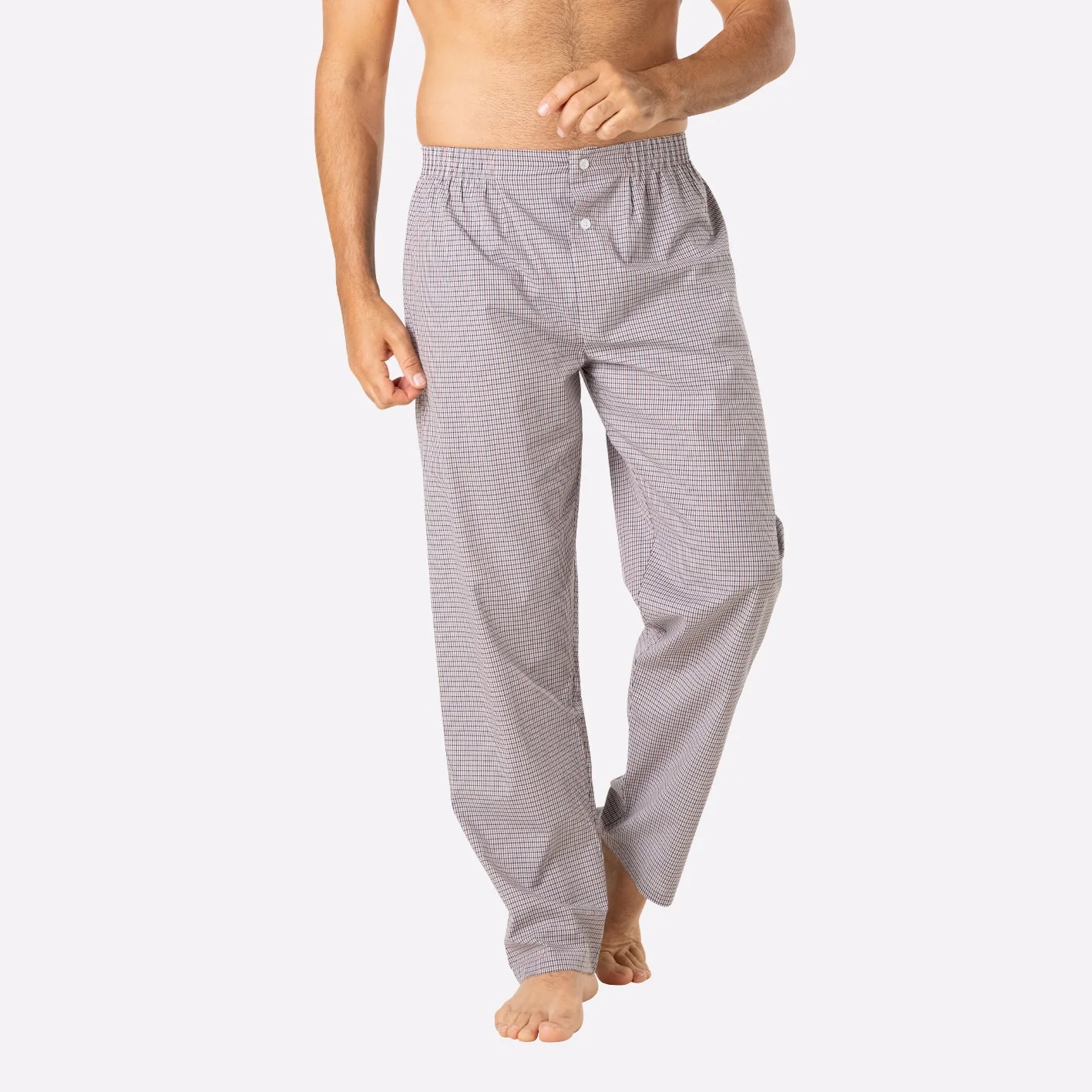 Pyjama long homme ouvert Popeline Eminence - Image 4