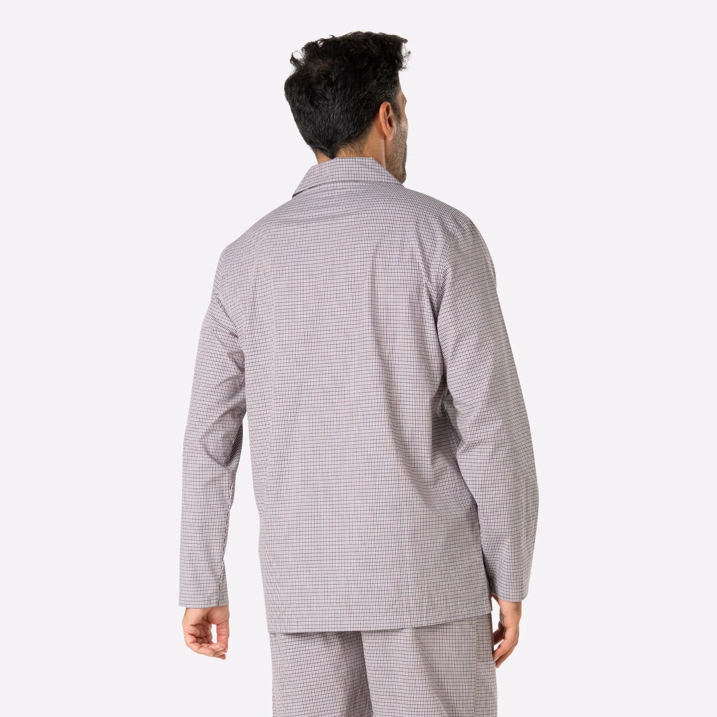 Pyjama long homme ouvert Popeline Eminence - Image 5
