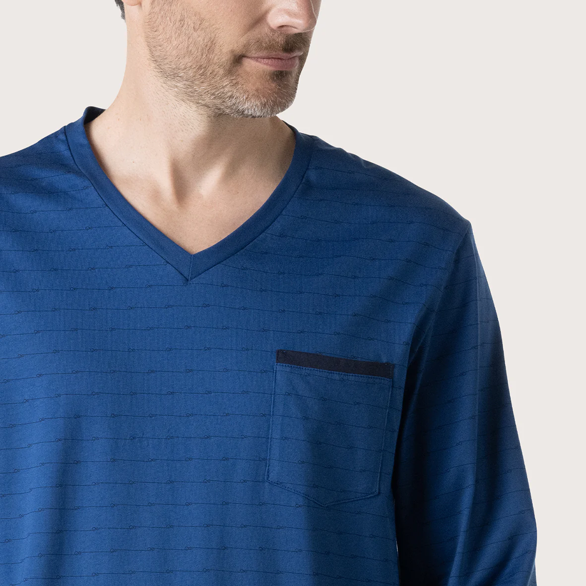 Pyjama long Mercerisé Homme Eminence - Vendu en boîte cadeau - Image 3