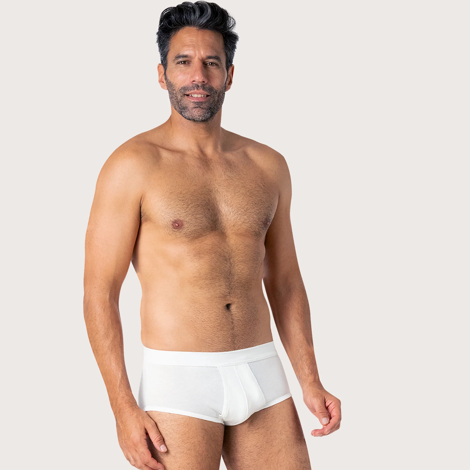 Slip taille haute ouvert homme Coton Premium Eminence