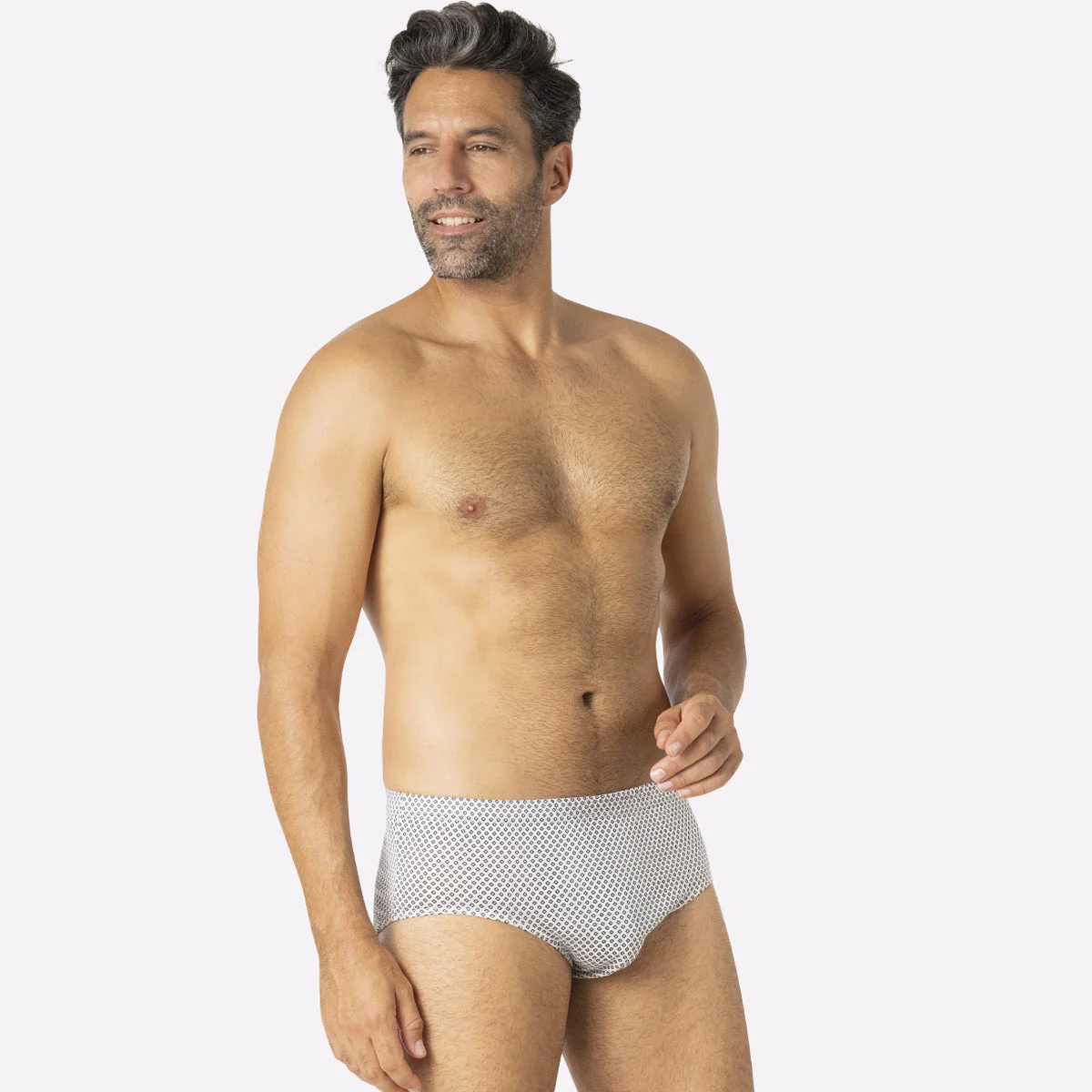 Slip taille haute fermé homme Motifs Eminence