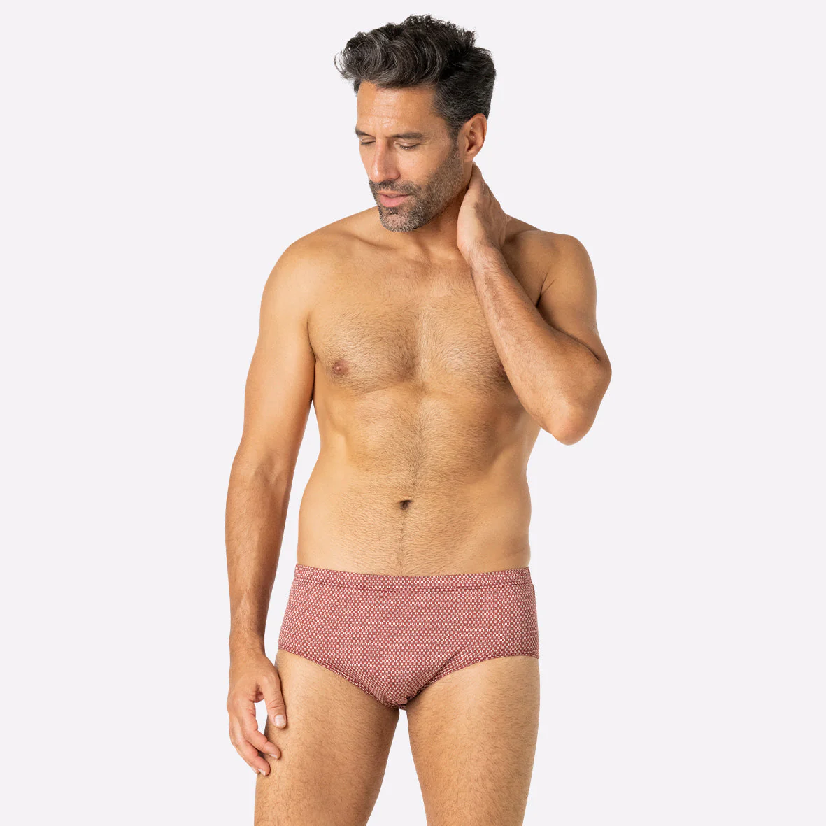 Slip taille haute fermé homme Motifs Eminence
