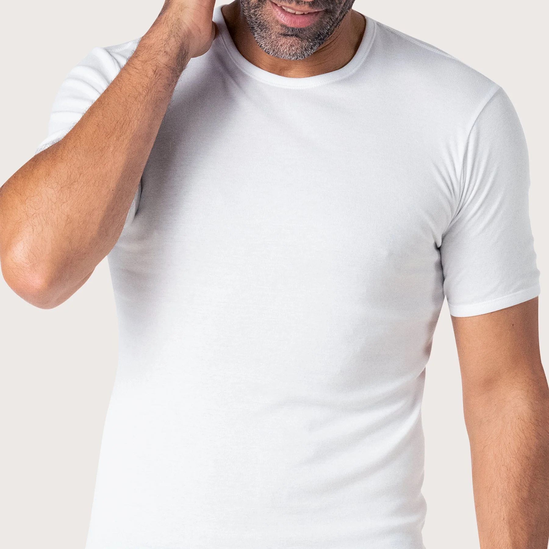 Tee-shirt col rond manches courtes homme Pur coton Premium Fait en France Eminence - Image 3